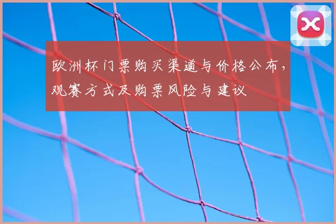 欧洲杯门票购买渠道与价格公布，观赛方式及购票风险与建议
